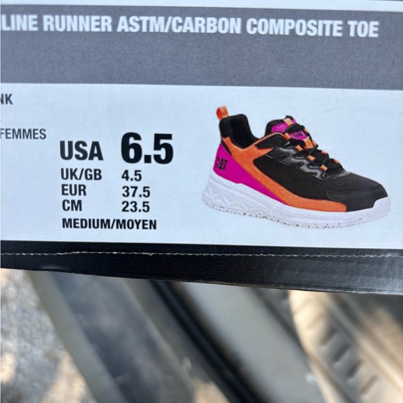 CAT Women’s Outline Runner Composite Toe Work Sneakers - Picture 1 of 4